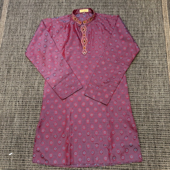 Redile Casual Long Sleeve  Dress with Mandarin Collar - Picture 1 of 3